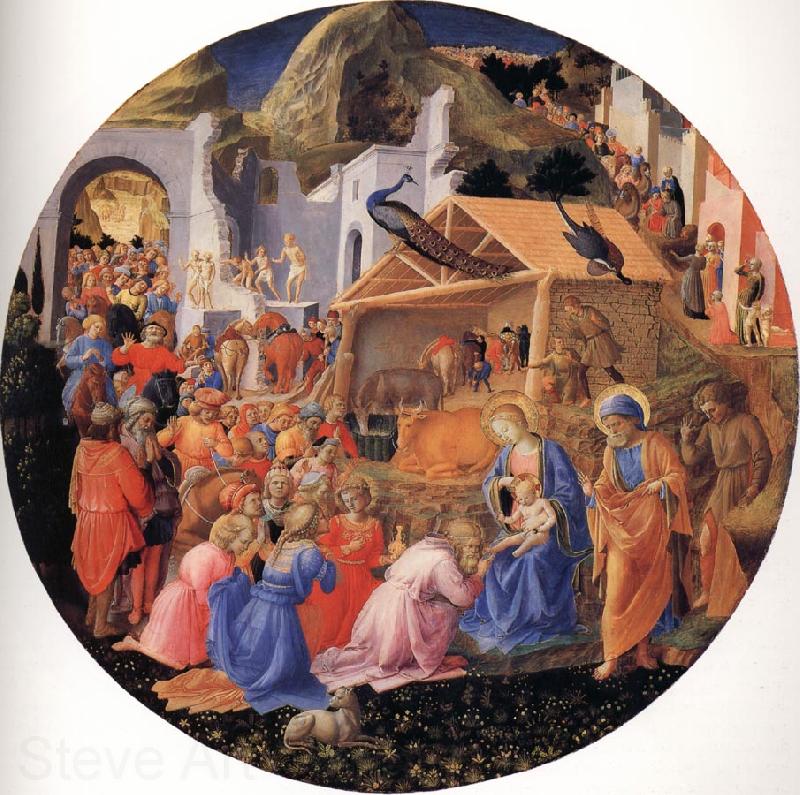 Fra Filippo Lippi The Adoration of the Magi Spain oil painting art